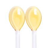 Maxbell 10x Glass Stirring Spoons Transparent Mixing Rod for Latte Hot Drinks Coffee Gold