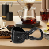 Maxbell Ceramic Coffee Mug Hold Hot or Cold Drinks Ceramic Mug for Home Adults Girls Black