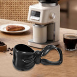 Maxbell Ceramic Coffee Mug Hold Hot or Cold Drinks Ceramic Mug for Home Adults Girls Black