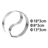 Maxbell Rice Ball Die Nonstick Stainless Steel Cookies Bakeware Mousse Cupcake Ring