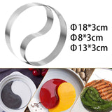 Maxbell Rice Ball Die Nonstick Stainless Steel Cookies Bakeware Mousse Cupcake Ring