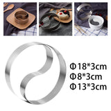Maxbell Rice Ball Die Nonstick Stainless Steel Cookies Bakeware Mousse Cupcake Ring
