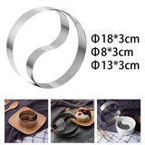 Maxbell Rice Ball Die Nonstick Stainless Steel Cookies Bakeware Mousse Cupcake Ring