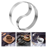 Maxbell Rice Ball Die Nonstick Stainless Steel Cookies Bakeware Mousse Cupcake Ring