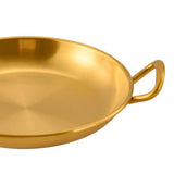 Maxbell Korean Ramen Pot Multipurpose Double Handle Pan Pot Stockpot Kimchi Soup Pot Diameter 13cm