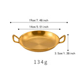 Maxbell Korean Ramen Pot Multipurpose Double Handle Pan Pot Stockpot Kimchi Soup Pot Diameter 13cm