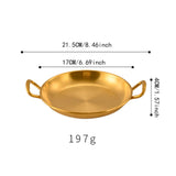 Maxbell Korean Ramen Pot Multipurpose Double Handle Pan Pot Stockpot Kimchi Soup Pot Diameter 17cm