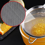 Maxbell Fine Mesh Strainer Kitchen Food Sieve Colander Sifter for Tea Dumpling Flour L 26.2cm Dia 8.6cm