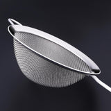 Maxbell Fine Mesh Strainer Kitchen Food Sieve Colander Sifter for Tea Dumpling Flour L 26.2cm Dia 8.6cm