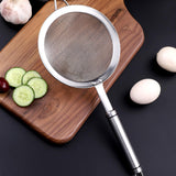 Maxbell Fine Mesh Strainer Kitchen Food Sieve Colander Sifter for Tea Dumpling Flour L 26.2cm Dia 8.6cm