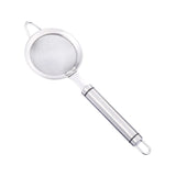 Maxbell Fine Mesh Strainer Kitchen Food Sieve Colander Sifter for Tea Dumpling Flour L 26.2cm Dia 8.6cm