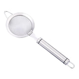 Maxbell Fine Mesh Strainer Kitchen Food Sieve Colander Sifter for Tea Dumpling Flour L 26.2cm Dia 8.6cm