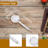 Maxbell Fine Mesh Strainer Kitchen Food Sieve Colander Sifter for Tea Dumpling Flour L 26.2cm Dia 8.6cm