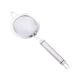 Maxbell Fine Mesh Strainer Kitchen Food Sieve Colander Sifter for Tea Dumpling Flour L 28.2cm Dia 10cm