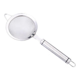 Maxbell Fine Mesh Strainer Kitchen Food Sieve Colander Sifter for Tea Dumpling Flour L 28.2cm Dia 10cm