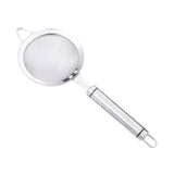 Maxbell Fine Mesh Strainer Kitchen Food Sieve Colander Sifter for Tea Dumpling Flour L 28.2cm Dia 10cm