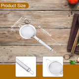Maxbell Fine Mesh Strainer Kitchen Food Sieve Colander Sifter for Tea Dumpling Flour L 28.2cm Dia 10cm
