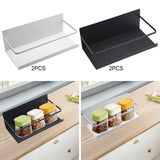 Maxbell 2Pcs Magnetic Spice Rack Side of The Refrigerator Storage for Home Apartment White