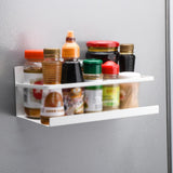 Maxbell 2Pcs Magnetic Spice Rack Side of The Refrigerator Storage for Home Apartment White