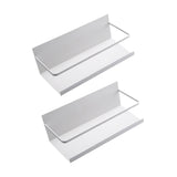 Maxbell 2Pcs Magnetic Spice Rack Side of The Refrigerator Storage for Home Apartment White
