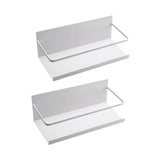 Maxbell 2Pcs Magnetic Spice Rack Side of The Refrigerator Storage for Home Apartment White