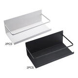 Maxbell 2Pcs Magnetic Spice Rack Side of The Refrigerator Storage for Home Apartment White