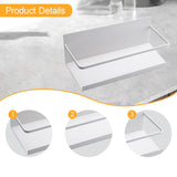 Maxbell 2Pcs Magnetic Spice Rack Side of The Refrigerator Storage for Home Apartment White