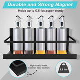 Maxbell 2Pcs Magnetic Spice Rack Side of The Refrigerator Storage for Home Apartment Black