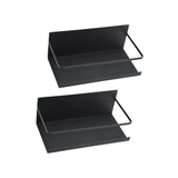 Maxbell 2Pcs Magnetic Spice Rack Side of The Refrigerator Storage for Home Apartment Black