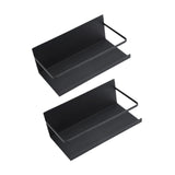 Maxbell 2Pcs Magnetic Spice Rack Side of The Refrigerator Storage for Home Apartment Black