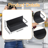 Maxbell 2Pcs Magnetic Spice Rack Side of The Refrigerator Storage for Home Apartment Black