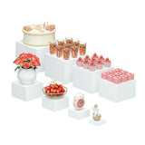 Maxbell 6Pcs Acrylic Boxes for Display Storage Boxes for Food Cosmetics Collectibles