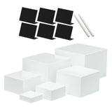 Maxbell 6Pcs Acrylic Boxes for Display Storage Boxes for Food Cosmetics Collectibles