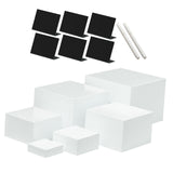 Maxbell 6Pcs Acrylic Boxes for Display Storage Boxes for Food Cosmetics Collectibles