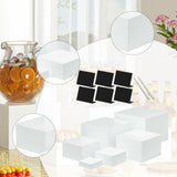 Maxbell 6Pcs Acrylic Boxes for Display Storage Boxes for Food Cosmetics Collectibles