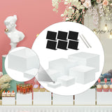 Maxbell 6Pcs Acrylic Boxes for Display Storage Boxes for Food Cosmetics Collectibles