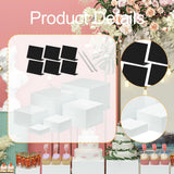 Maxbell 6Pcs Acrylic Boxes for Display Storage Boxes for Food Cosmetics Collectibles