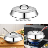 Maxbell Round Basting Cover with Handle Pot Cover for Griddle Indoor Outdoor Burgers 40cm