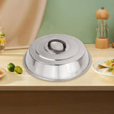 Maxbell Round Basting Cover with Handle Pot Cover for Griddle Indoor Outdoor Burgers 48cm