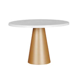 Maxbell Round Cake Stand Cupcake Display Tray for Graduation Baby Shower Anniversary L White