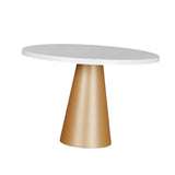 Maxbell Round Cake Stand Cupcake Display Tray for Graduation Baby Shower Anniversary L White