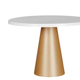 Maxbell Round Cake Stand Cupcake Display Tray for Graduation Baby Shower Anniversary L White