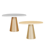 Maxbell Round Cake Stand Cupcake Display Tray for Graduation Baby Shower Anniversary L White