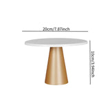 Maxbell Round Cake Stand Cupcake Display Tray for Graduation Baby Shower Anniversary S White