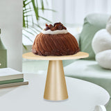 Maxbell Round Cake Stand Cupcake Display Tray for Graduation Baby Shower Anniversary S Gold