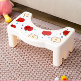 Maxbell Bathroom Toilet Stool Compact Footrest Foot Stool for Under Desk Home Office Apple