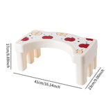 Maxbell Bathroom Toilet Stool Compact Footrest Foot Stool for Under Desk Home Office Apple