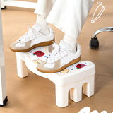 Maxbell Bathroom Toilet Stool Compact Footrest Foot Stool for Under Desk Home Office Apple