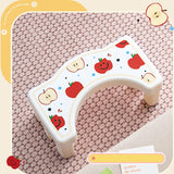 Maxbell Bathroom Toilet Stool Compact Footrest Foot Stool for Under Desk Home Office Apple