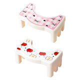 Maxbell Bathroom Toilet Stool Compact Footrest Foot Stool for Under Desk Home Office Apple